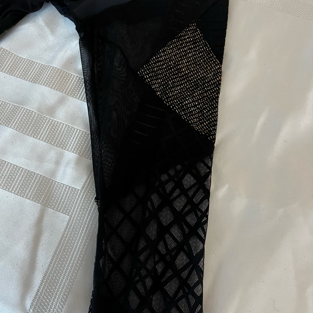 Brian Lichtenberg Glitter Patchwork Leggings - image 7